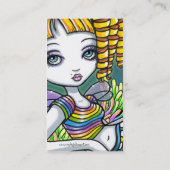"Sandy" Cute Rainbow Fairy Mermaid Visitekaartjes (Achterkant)