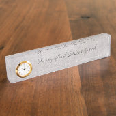 Sandy Desk Name Clock Naambordje (Zijkant)