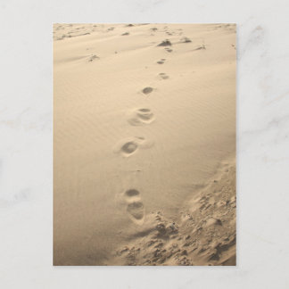 Sandy Footprint Briefkaart