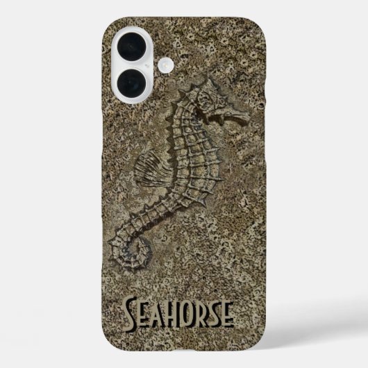 Sandy getextureerde Seahorse foto Case-Mate iPhone Case (Achterkant)