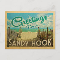 Sandy Hook Beach Vintage Travel