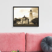 Sandy Hook Lighthouse Canvas Afdruk (Insitu (Woonkamer))