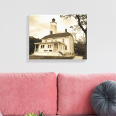 Sandy Hook Lighthouse Canvas Afdruk (Insitu (Woonkamer))
