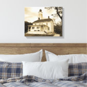 Sandy Hook Lighthouse Canvas Afdruk (Insitu (Slaapkamer))