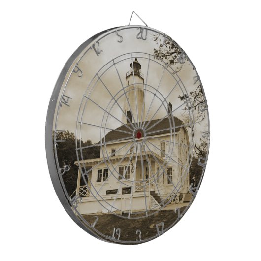 Sandy Hook Lighthouse Dartbord (Voorkant Links)