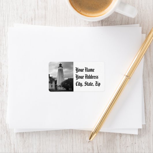 Sandy Hook Lighthouse Etiket (Insitu)