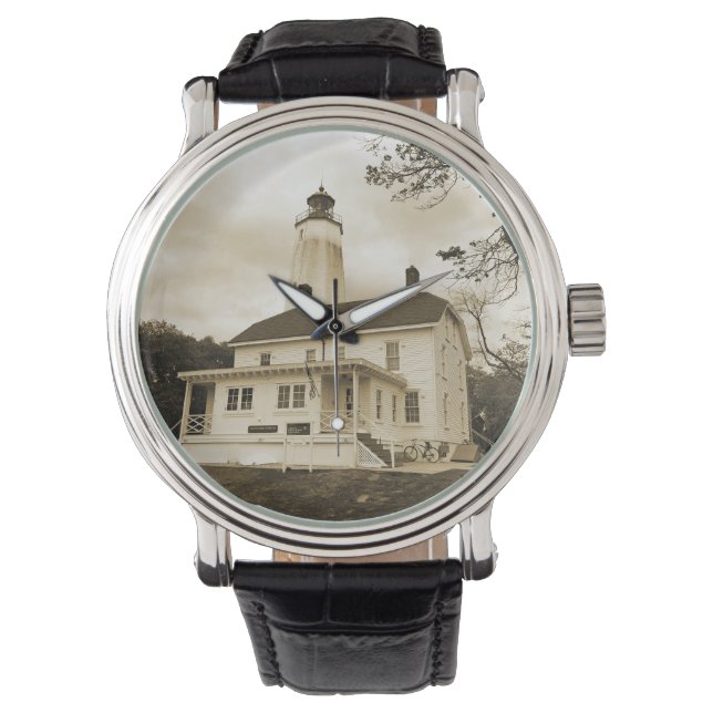 Sandy Hook Lighthouse Horloge (Voorkant)