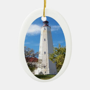 Sandy Hook Lighthouse Keramisch Ornament