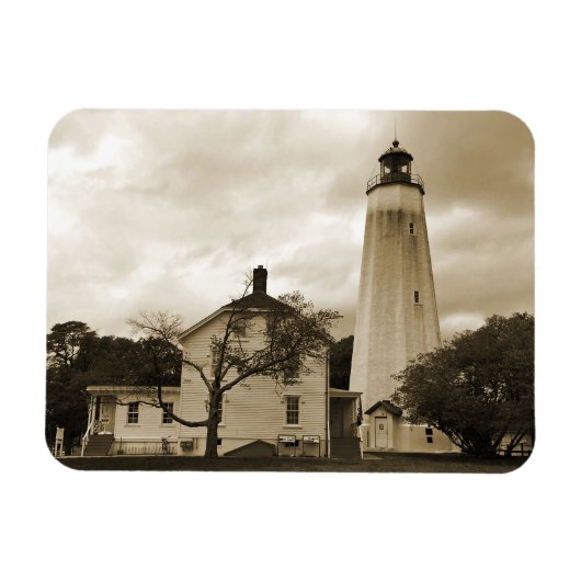 Sandy Hook Lighthouse Magneet (Horizontaal)