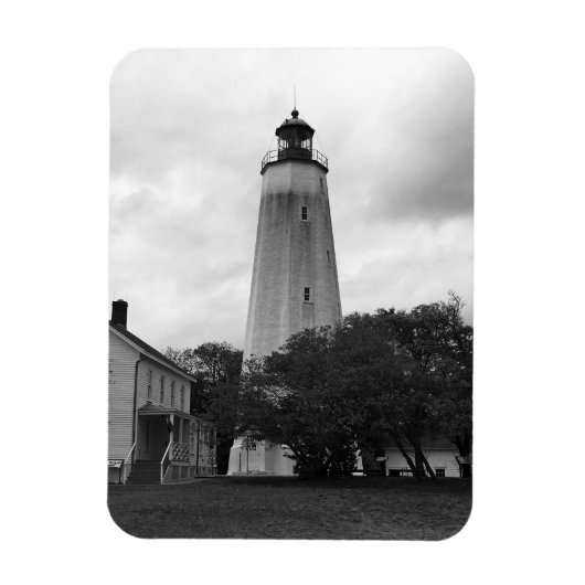 Sandy Hook Lighthouse Magneet (Verticaal)