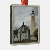 Sandy Hook Lighthouse Metalen Ornament (Rechts)
