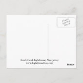 Sandy Hook Lighthouse, New Jersey Briefkaart (Achterkant)