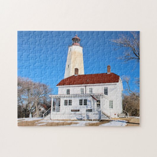 Sandy Hook Lighthouse, New Jersey Jigzaag Puzzle Legpuzzel (Horizontaal)