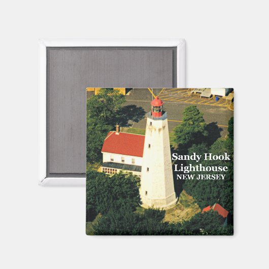 Sandy Hook Lighthouse, New Jersey Magnet (Recto/Verso)