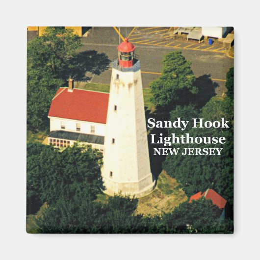 Sandy Hook Lighthouse, New Jersey Magnet Magneet (Voorkant)