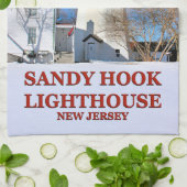 Sandy Hook Lighthouse, New Jersey theedoek (Gevouwen)