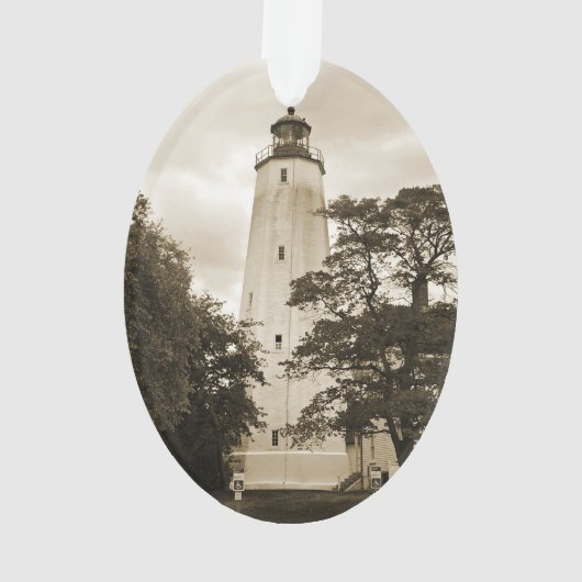Sandy Hook Lighthouse Ornament (achterkant)