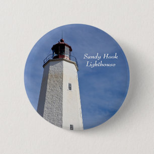 Sandy Hook Lighthouse Pin Ronde Button 5,7 Cm