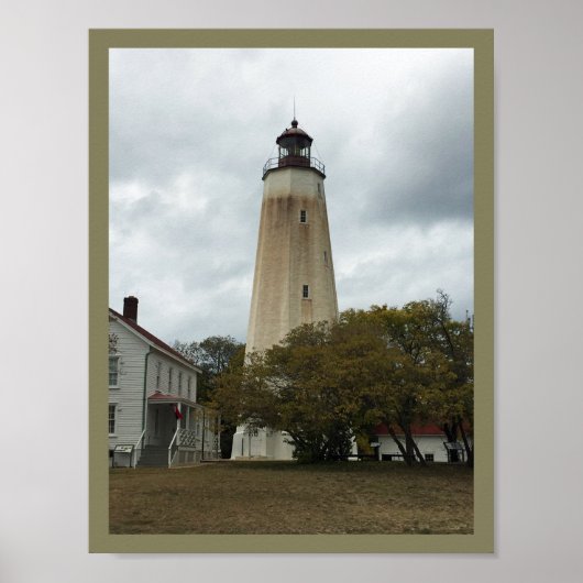 Sandy Hook Lighthouse Poster (Voorkant)