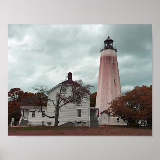 Sandy Hook Lighthouse Poster (Voorkant)