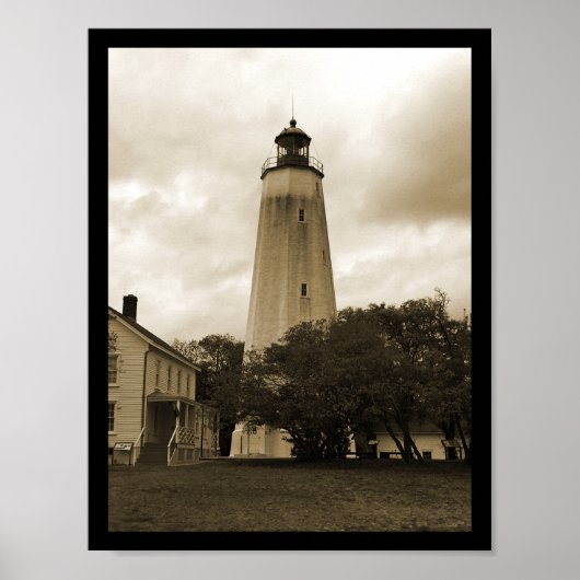 Sandy Hook Lighthouse Poster (Voorkant)