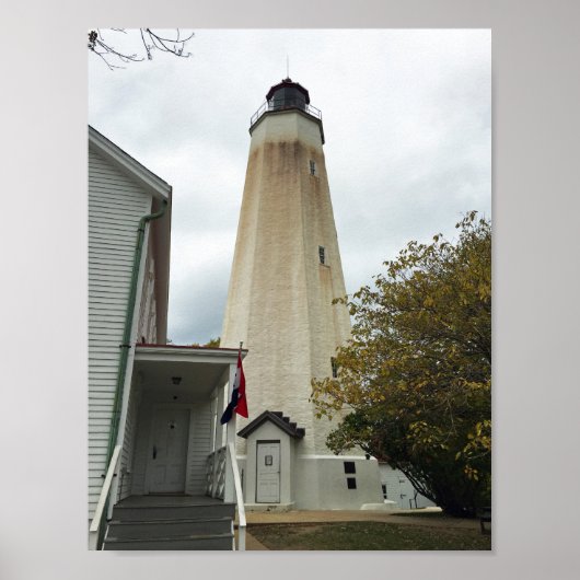 Sandy Hook Lighthouse Poster (Voorkant)