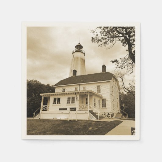 Sandy Hook Lighthouse Servetten (Voorkant)