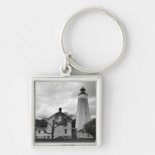Sandy Hook Lighthouse Sleutelhanger