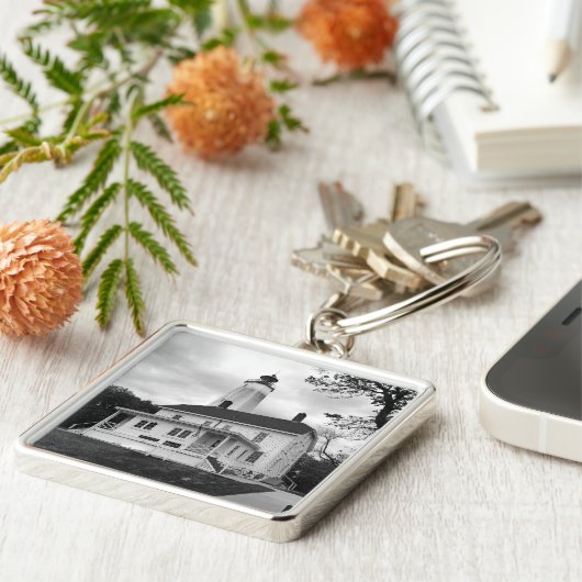 Sandy Hook Lighthouse Sleutelhanger (Zijkant)