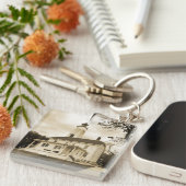 Sandy Hook Lighthouse Sleutelhanger (Voorkant Rechts)