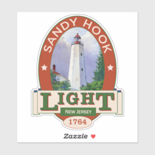Sandy Hook Lighthouse Sticker