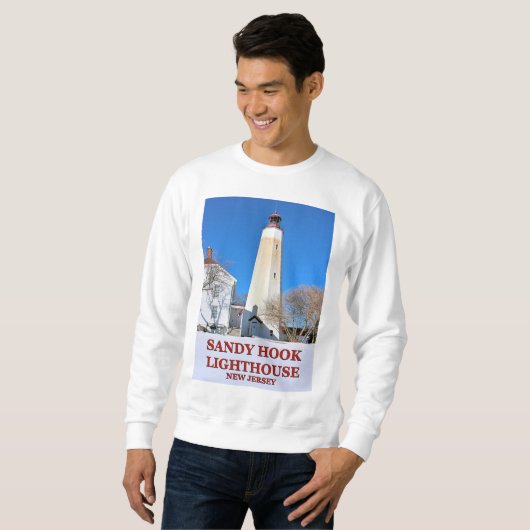 Sandy Hook Lighthouse, Sweatshirt uit New Jersey (Voorkant volledig)