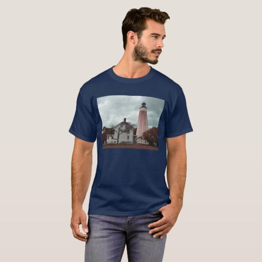 Sandy Hook Lighthouse T-shirt (Voorkant volledig)