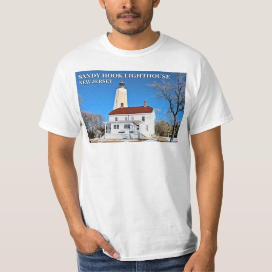 Sandy Hook Lighthouse, T-shirt New Jersey (Devant)