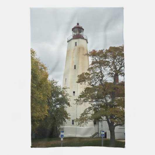 Sandy Hook Lighthouse Theedoek (Verticaal)