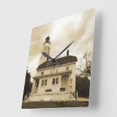 Sandy Hook Lighthouse Vierkante Klok (Hoek)