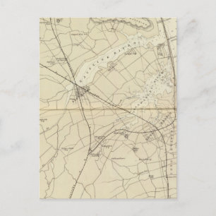 Sandy Hook to Shark River Coast Chart Map Briefkaart