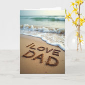 Sandy j'aime Papa Carte (Fleur jaune)