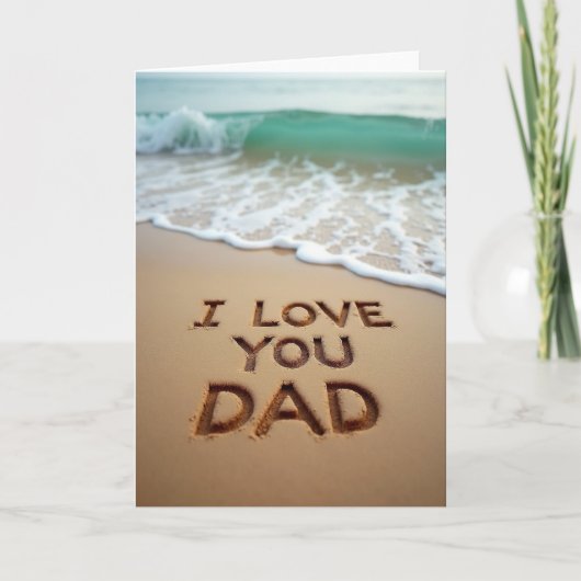 Sandy Je T'aime Papa Carte (Devant)