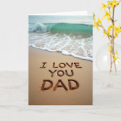 Sandy Je T'aime Papa Carte (Fleur jaune)