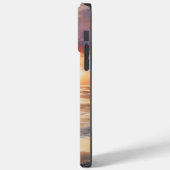 Sandy Paws Akita Hond op Strand Zonsondergang Case-Mate iPhone Case (Achterkant / Links)