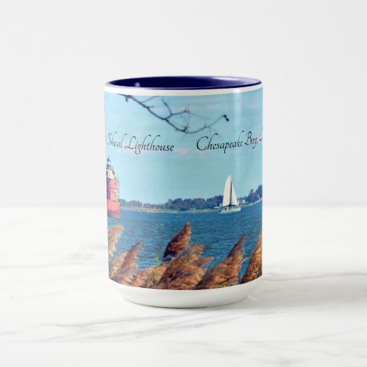 Sandy Point Shoal Lighthouse Ceramic Mok (Midden)