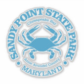 Sandy Point SP (krab) Sticker (Voorkant)