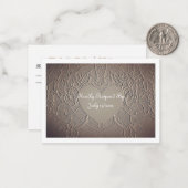 Sandy Roos RSVP-kaart Notitiekaartje (Voorkant / Achterkant in situ)