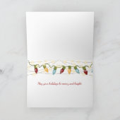 Sandy Sandy sneeuwman op strand Feestdagen Kaart (Binnen)