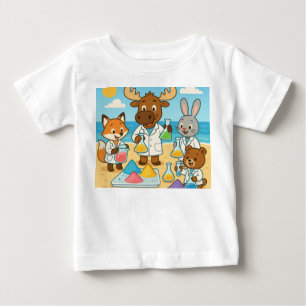 Sandy Science Squad – Slim & Zonnig T-Shirt voor K