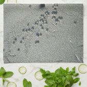 Sandy Sculptures: Strandkrabben-gemaakte zandforma Theedoek (Gevouwen)