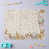 Sandy Seashell Starfish Seaside Decoupage Corner Tissuepapier (Craft)