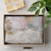 Sandy Seashell Starfish Seaside Decoupage Corner Tissuepapier (Geschenk)