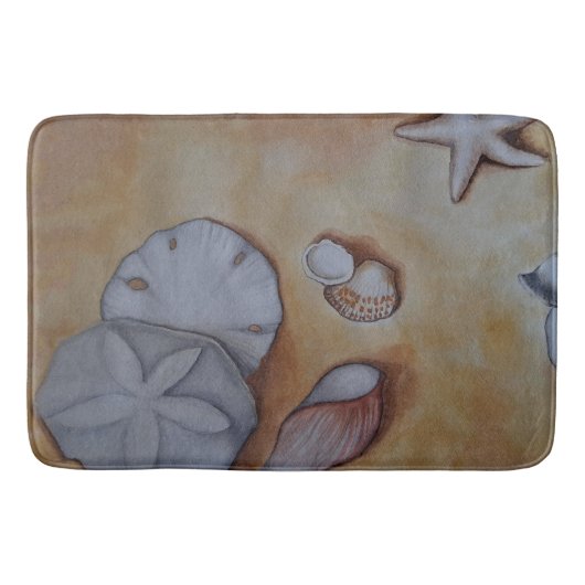 Sandy Seashells Badmat (Voorkant)